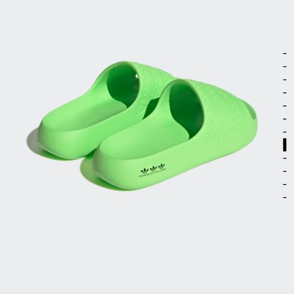 Adidas Adilette Ayoon Slides (Solar/ Green) - Picture 3 of 17